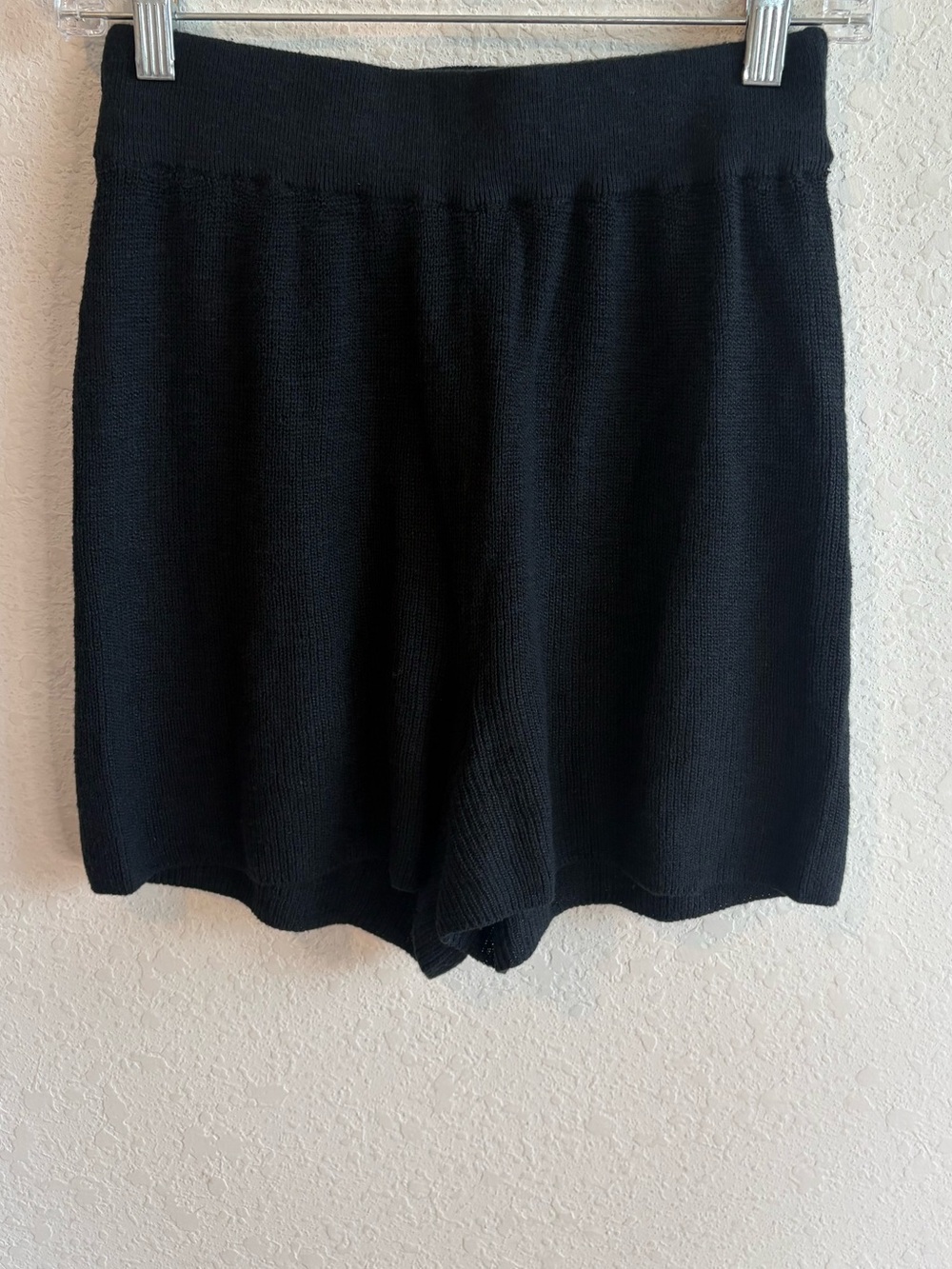 Free People Beach Black Knit Shorts